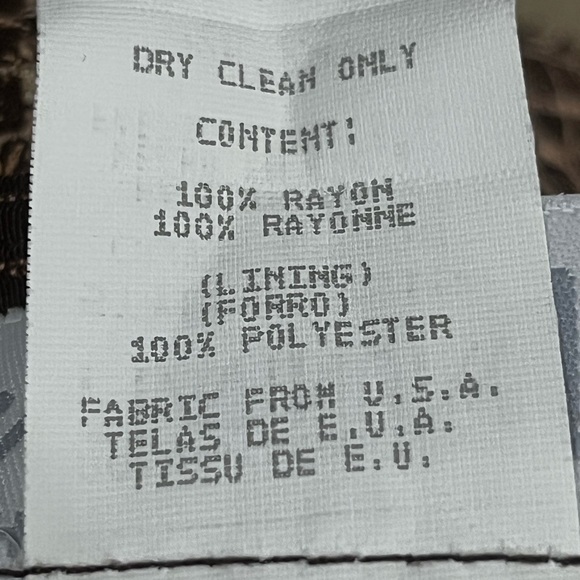 DOROTHY SCHOELEN PLATINUM TAN/ BROWN VINTAGE WIDE LEG ELASTIC WAIST PANTS SZ 16 - Picture 10 of 10